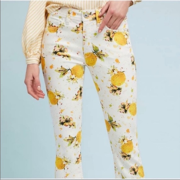 Pilcro and the Letterpress Anthropologie Lemon Grove Cropped Bootcut Jeans - Picture 3 of 6